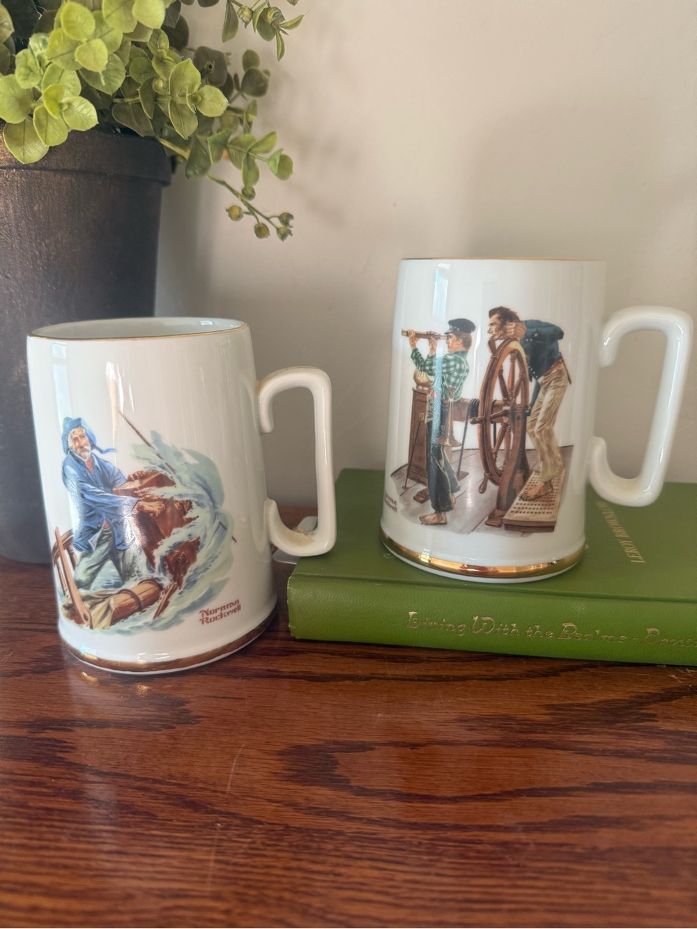 Norman Rockwell Seafarers Collection Mugs | Set of 2 | Like New